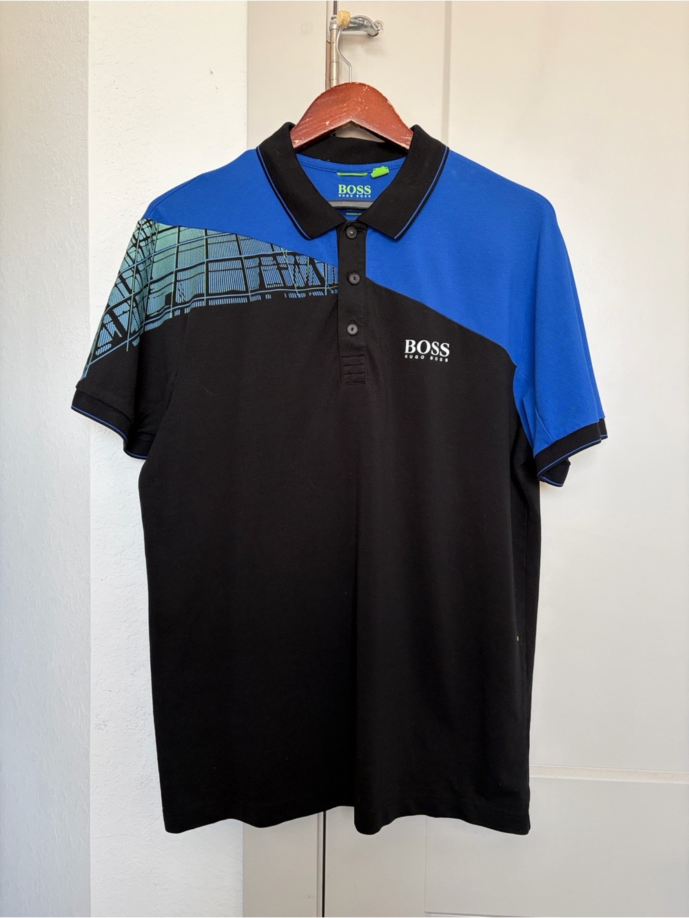 HUGO BOSS REGULAR FIT POLO BLACK MEN’S XL